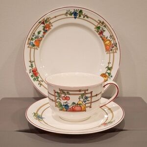Villeroy Boch Mon Jardin Tea Cup/Saucer/Dessert Plate Luxembourg